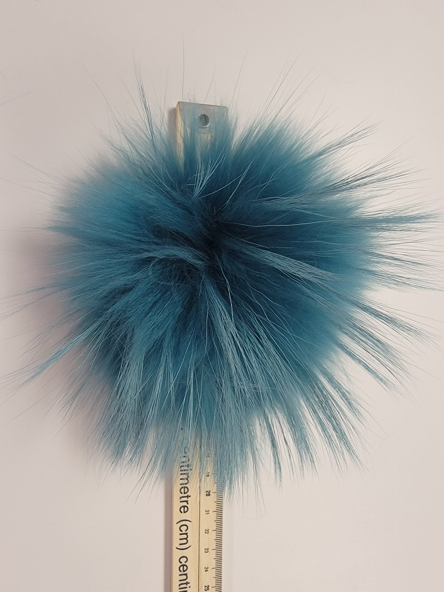 Pompon fourrure recyclée | raton |  aqua