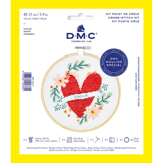 Kit point de croix | Coeur | DMC