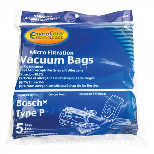 Johnny Vac | Envirocare | Bosch Type P