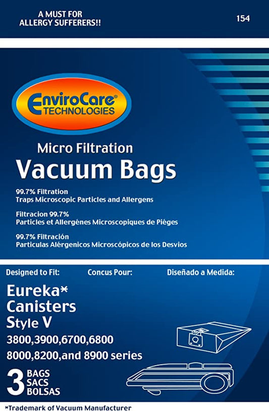 Johnny Vac | Eureka Canister | Sac aspirateur traîneau | Style V