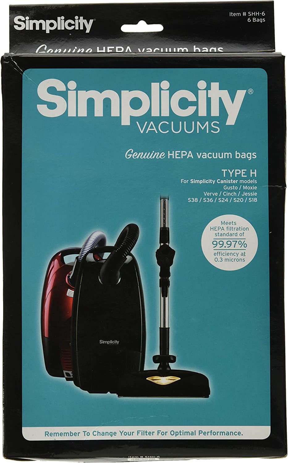 Johnny Vac | Sac aspirateur traîneau | Simplicity | style H