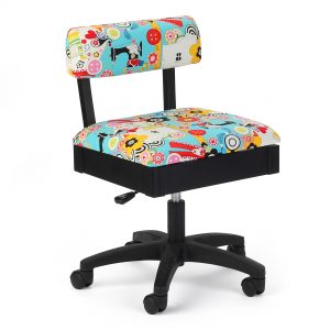Chaise de couture hydraulique | Tissu pastel (Sur commande)